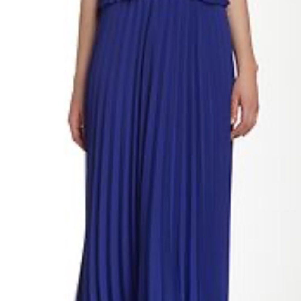 ELIZA J. Royal Pleated Maxi dress